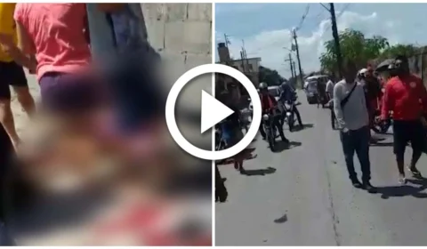 VÍDEO: mototaxista tem perna dilacerada em acidente de trânsito na Zona Leste de Manaus