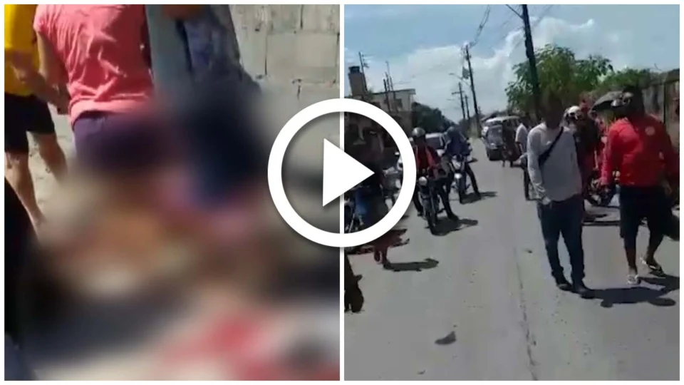 VÍDEO: mototaxista tem perna dilacerada em acidente de trânsito na Zona Leste de Manaus