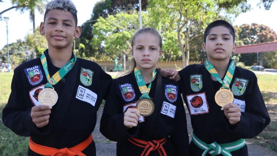 Atletas mirins do Amazonas faturam ouro no Campeonato Brasileiro de Jiu-Jitsu em São Paulo
