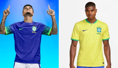 Inicia nesta segunda-feira venda das novas camisas da Seleção Brasileira para Copa do Mundo 2022