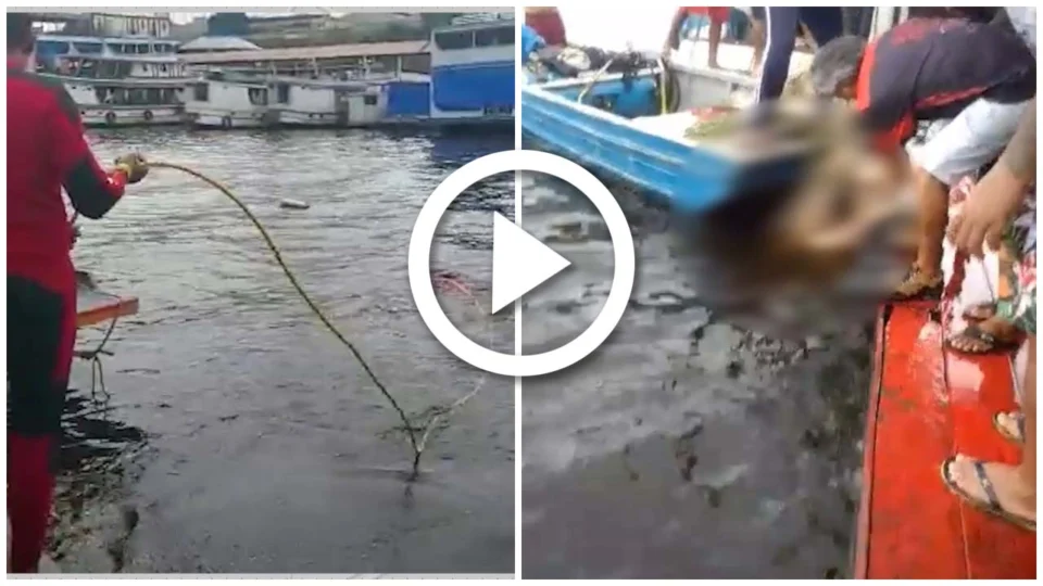 VÍDEO: corpo de homem que desapareceu no rio em Manaus é encontrado
