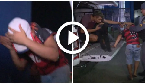 VÍDEO: homem é preso por adulterar placa de moto com fita adesiva na Zona Norte de Manaus