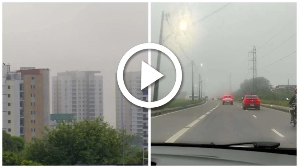 Vídeo: Manaus amanhece com forte neblina nesta segunda-feira