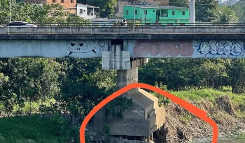 Seminf divulga obras emergenciais na ponte do Boulevard, em Manaus