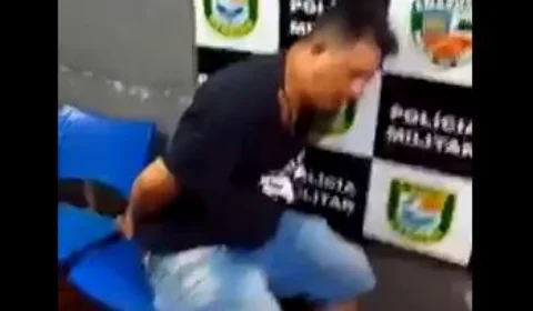 VÍDEO: homem é preso após arrancar parte da orelha de PM no AM