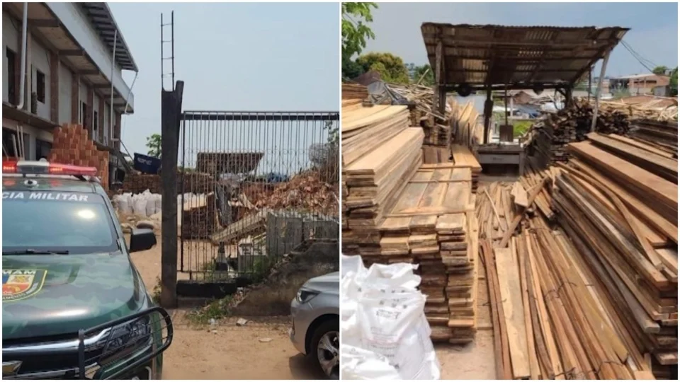 VÍDEO: batalhão ambiental apreende madeira irregular na Zona Oeste de Manaus