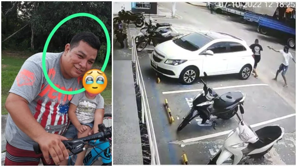 Vídeo mostra momento em que homem é morto a tiros no AM