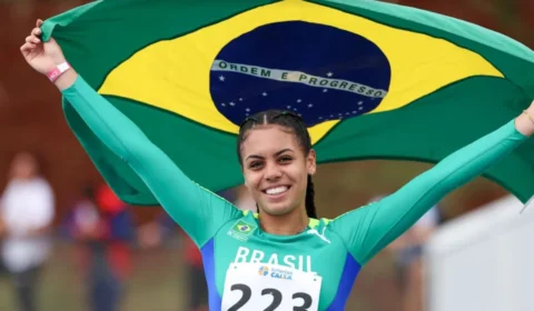 Lays Rodrigues conquista medalha de ouro nos 100 metros com barreiras no Sul-Americano no PR 
