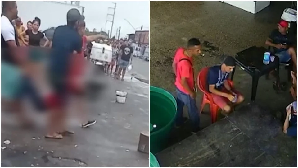 VÍDEO: câmeras registram funcionários sendo baleados na Zona Leste de Manaus