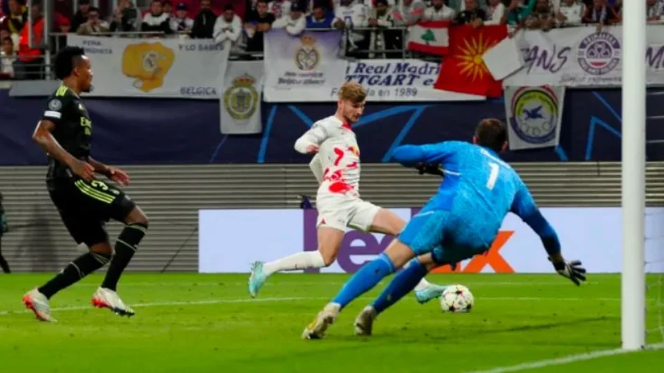 Real Madrid perde por 3 a 2 para RB Leipzig na Liga dos Campeões