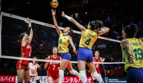 Meninas do Brasil mostram sua força no Mundial e viram sobre chinesas neste sábado em Arnhem na Holanda