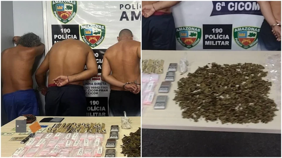 VÍDEO: polícia prende quarteto em casa abandonada na Zona Norte de Manaus