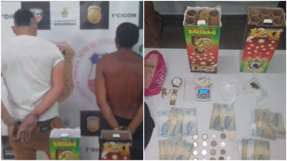 VÍDEO: suspeitos de tráfico de drogas são presos na Zona Centro-Sul de Manaus
