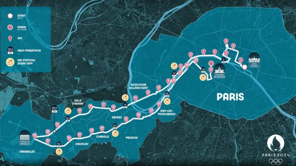 Marco da Revolução Francesa inspira desenho do percurso da maratona das Olimpíadas Paris 2024