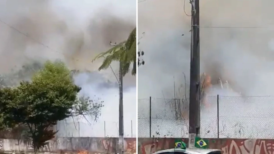 Incêndio em área de mata é registrado na Zona Centro-Oeste de Manaus