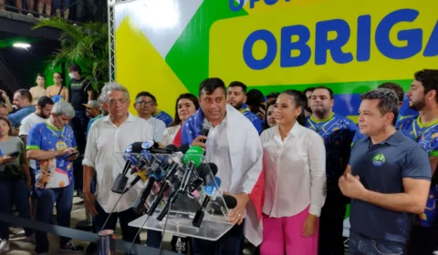 VÍDEO: acompanhe a coletiva de Wilson Lima, governador reeleito do AM
