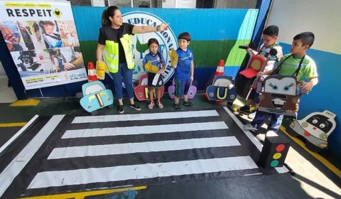 Alunos da Zona Norte de Manaus recebem projeto ‘Trânsito na escola’
