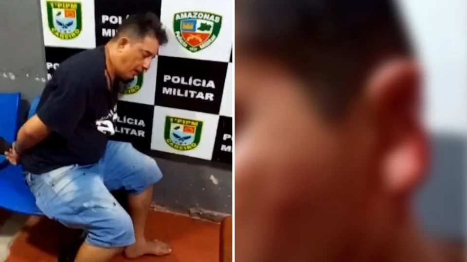 VÍDEO: homem é preso após arrancar parte de orelha de comandante da PM no AM