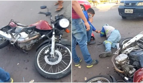 Motociclista sofre acidente de trânsito na Zona Oeste de Manaus