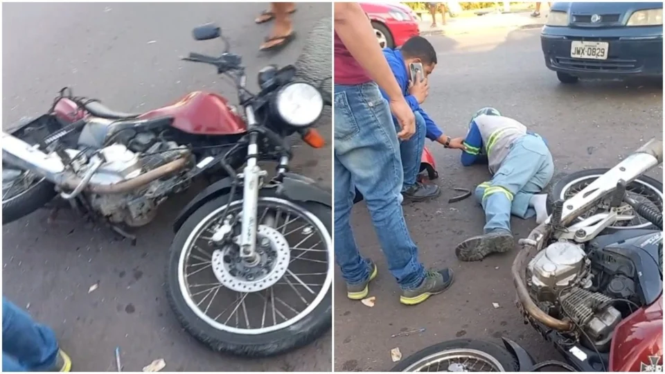 Motociclista sofre acidente de trânsito na Zona Oeste de Manaus