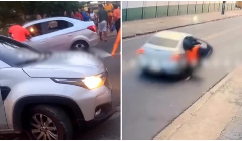 VÍDEO: motorista de app arrasta idosa em uma avenida da Zona Oeste de Manaus 