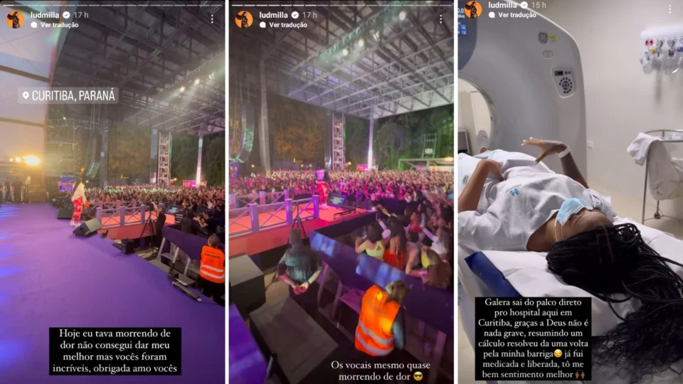 Ludmilla é hospitalizada após apresentação em Curitiba e se desculpa com fãs