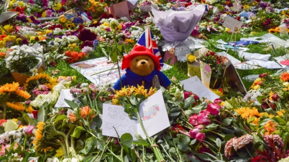 Ursinhos de pelúcia deixados em homenagem à rainha Elizabeth II serão doados