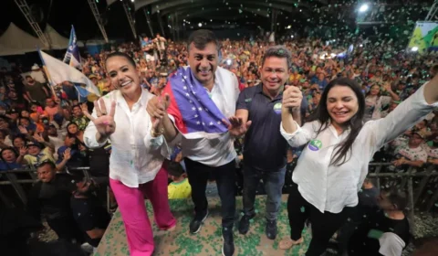 ‘Obra mais importante é cuidar das pessoas’, diz Wilson Lima em discurso após vitória