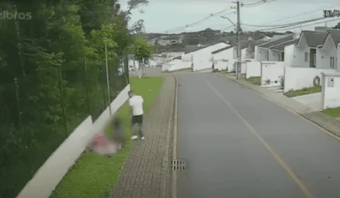 Vídeo: grávida é espancada pelo namorado dentro do condomínio no Paraná