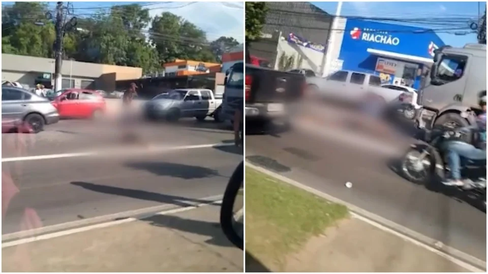 VÍDEO: homem é atropelado ao atravessar avenida na Zona Centro-Sul de Manaus