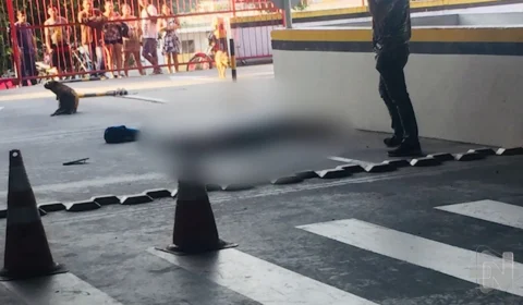 VÍDEO: homem sobrevive a tentativa de homicídio em supermercado de Manaus