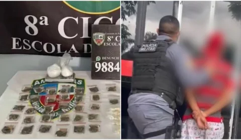 VÍDEO: mãe entrega filho a polícia por posse de drogas na Zona Oeste de Manaus