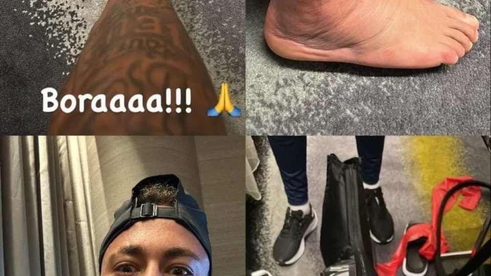 Copa do Catar: Neymar mostra pé inchado em rede social em meio à recuperação de lesão