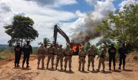 Operação Curto-Circuito: PF destrói máquinas em garimpos ilegais no Pará