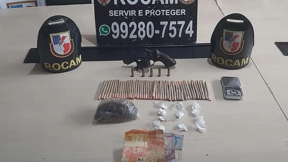 VÍDEO: suspeito portando arma de fogo e drogas é preso na Zona Sul de Manaus