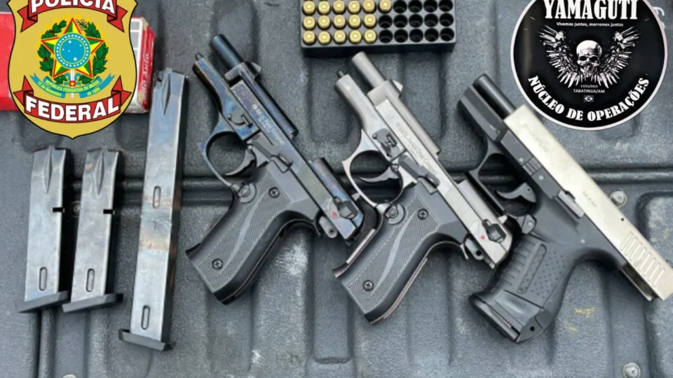 Homem é preso por tráfico de armas no interior do AM; 3 pistolas foram apreendidas