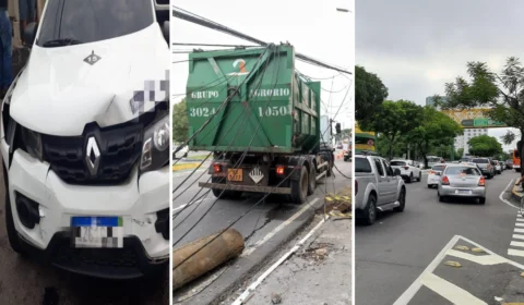 Acidente com veículos deixa trânsito lento em várias ruas de Manaus
