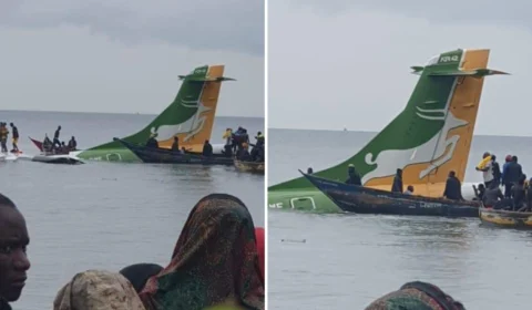Aeronave com mais de 40 pessoas cai em lago na Tanzânia, próximo a aeroporto