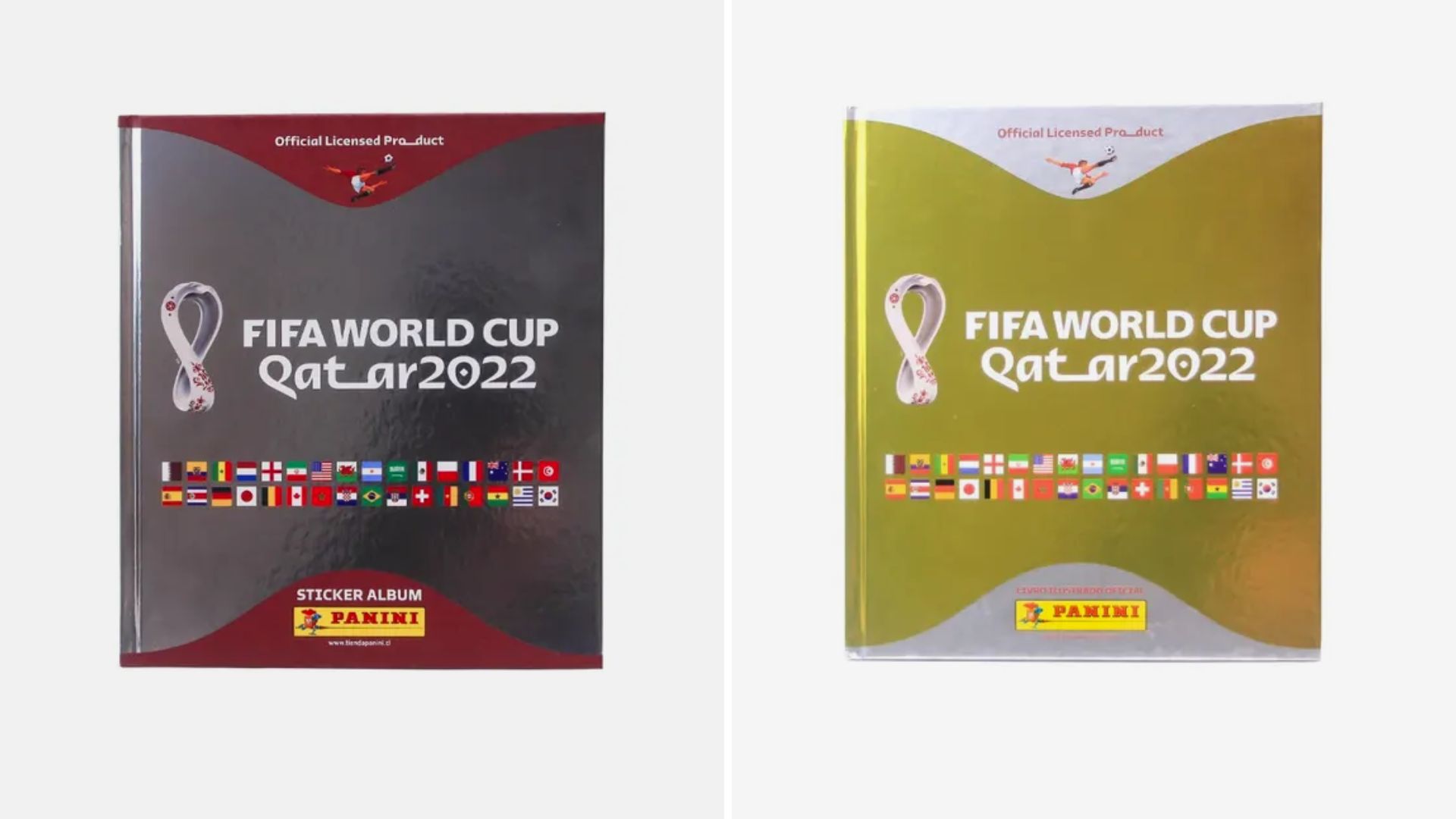 Álbum da Copa Capa Dura Versão Prata e Dourada - Foto: Reprodução/Panini