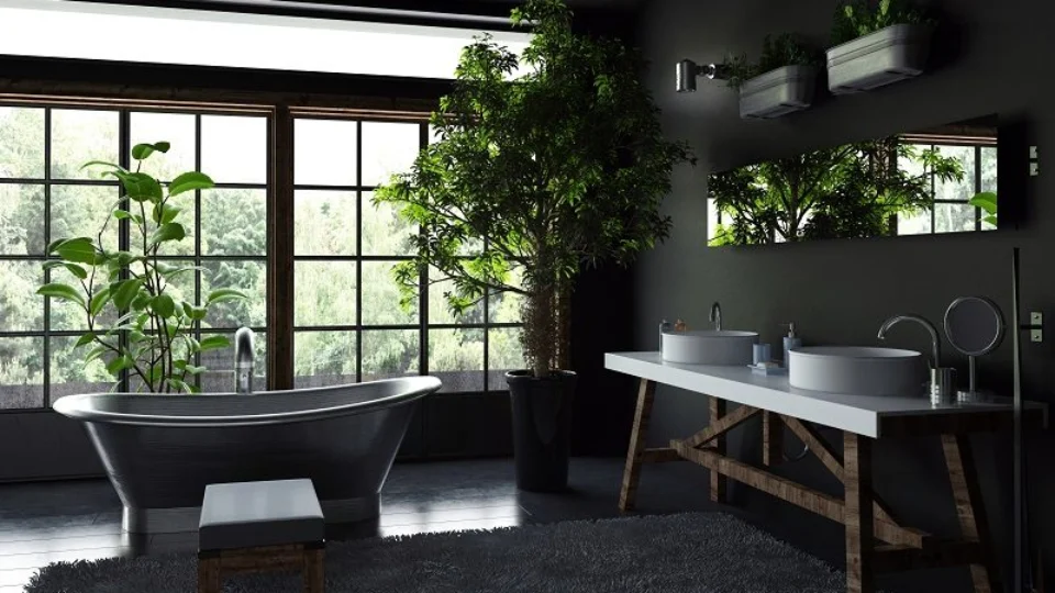 Acerte na decoração de um banheiro preto utilizando 4 dicas