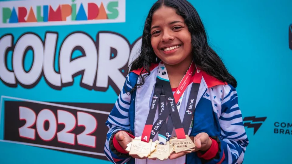 Estudante indígena quebra 3 recordes e coloca Amazonas no pódio paralímpico