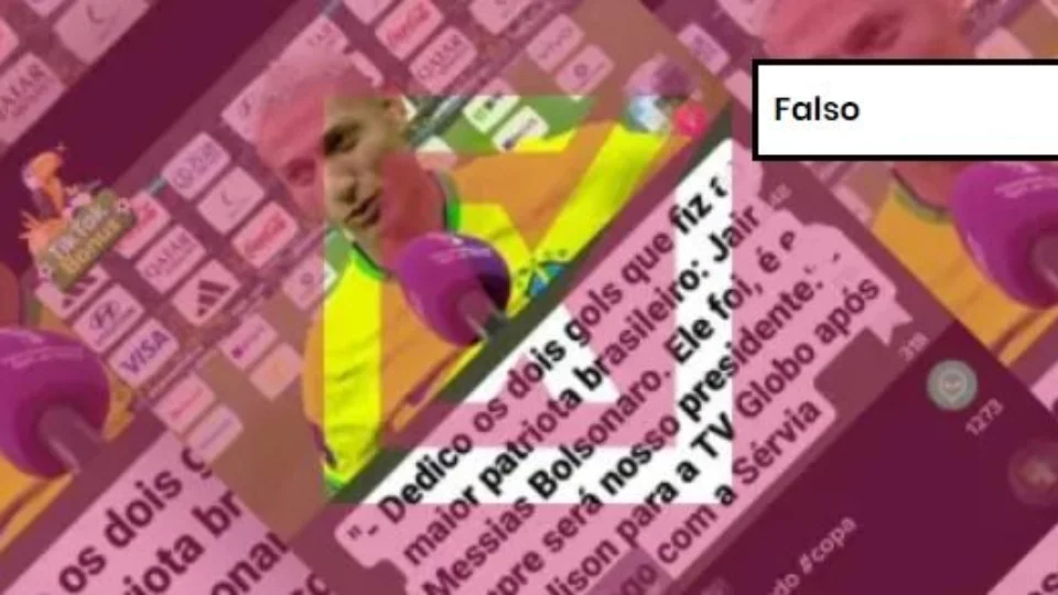 Checagem: Richarlison não dedicou gols a Bolsonaro em jogo contra a Sérvia