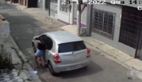 Vídeo: mulher é arrastada por motorista em tentativa de assalto no Pará
