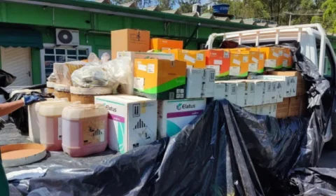 Em SP, 12 toneladas de produtos veterinários ilegais é incinerada pela PF