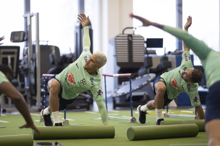 Primeiro treino da Seleção Brasileira no CT da Juventus em Turim - Foto: Lucas Figueiredo/CBF