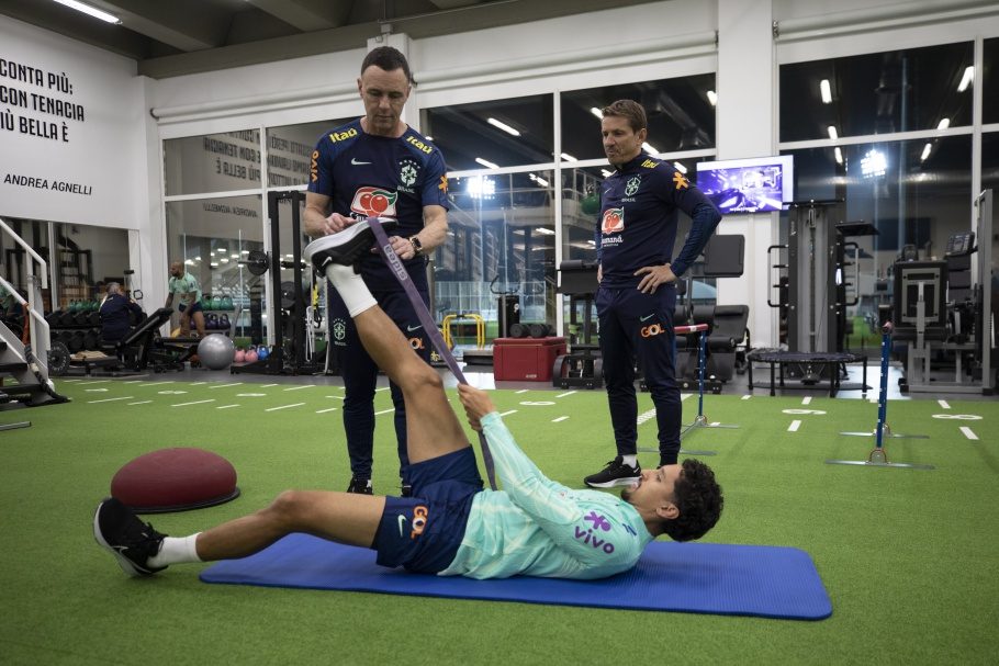 Primeiro treino da Seleção Brasileira no CT da Juventus em Turim - Foto: Lucas Figueiredo/CBF