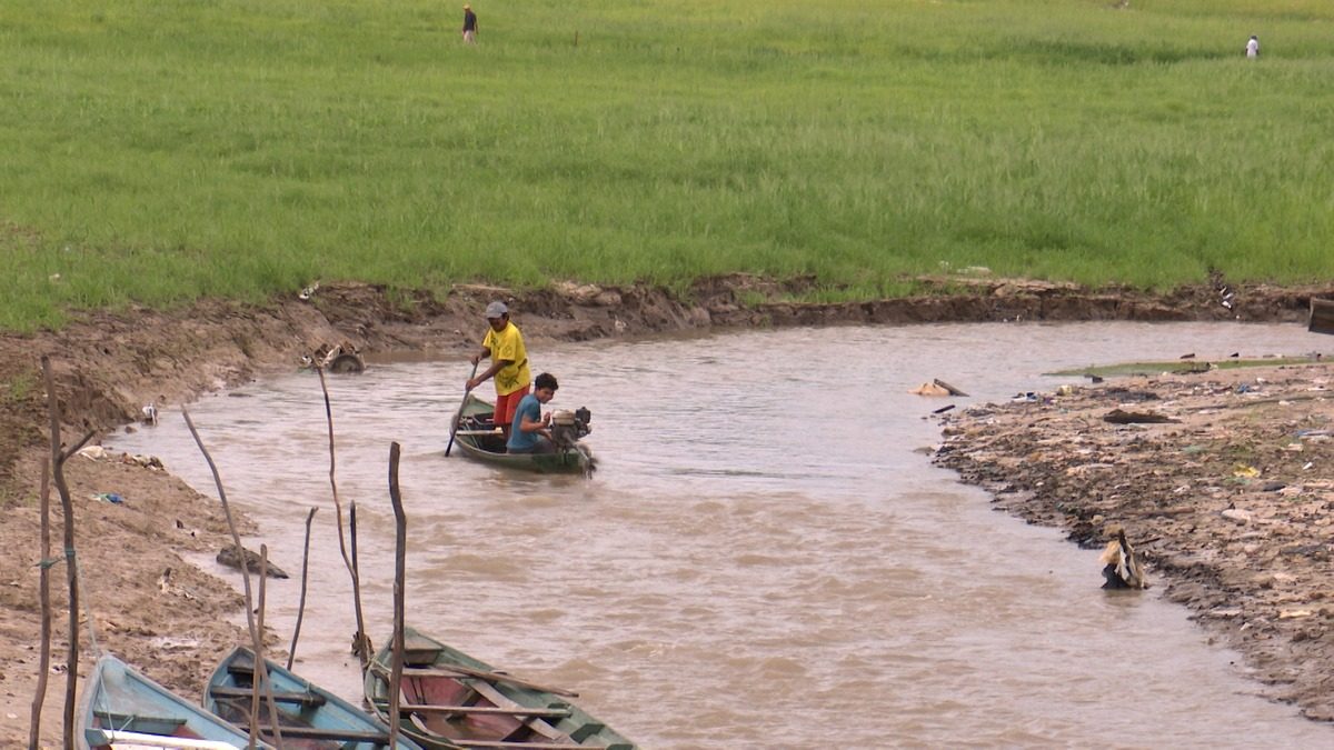 Vazante dos rios do Amazonas pode aumentar risco de infecção por contato com águas contaminadas - Foto: Divulgação/Secom