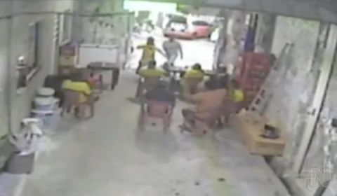 Pará: câmera flagra assalto a torcedores que assistiam jogo do Brasil na Copa