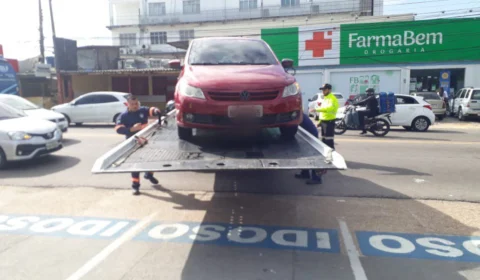 Estacionamento irregular: IMMU autua motoristas no Centro de Manaus