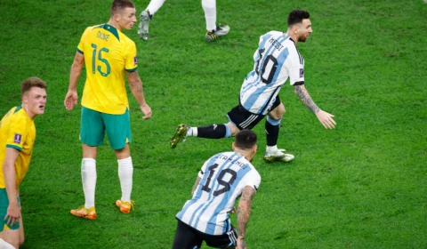 Argentina x Austrália: Messi comanda vitória hermana por 2 a 1 garantindo vaga nas quartas